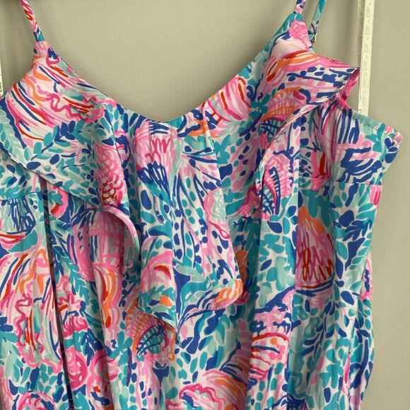 Lilly Pulitzer Treasure Trove Zana Skort Romper - Picture 4 of 9